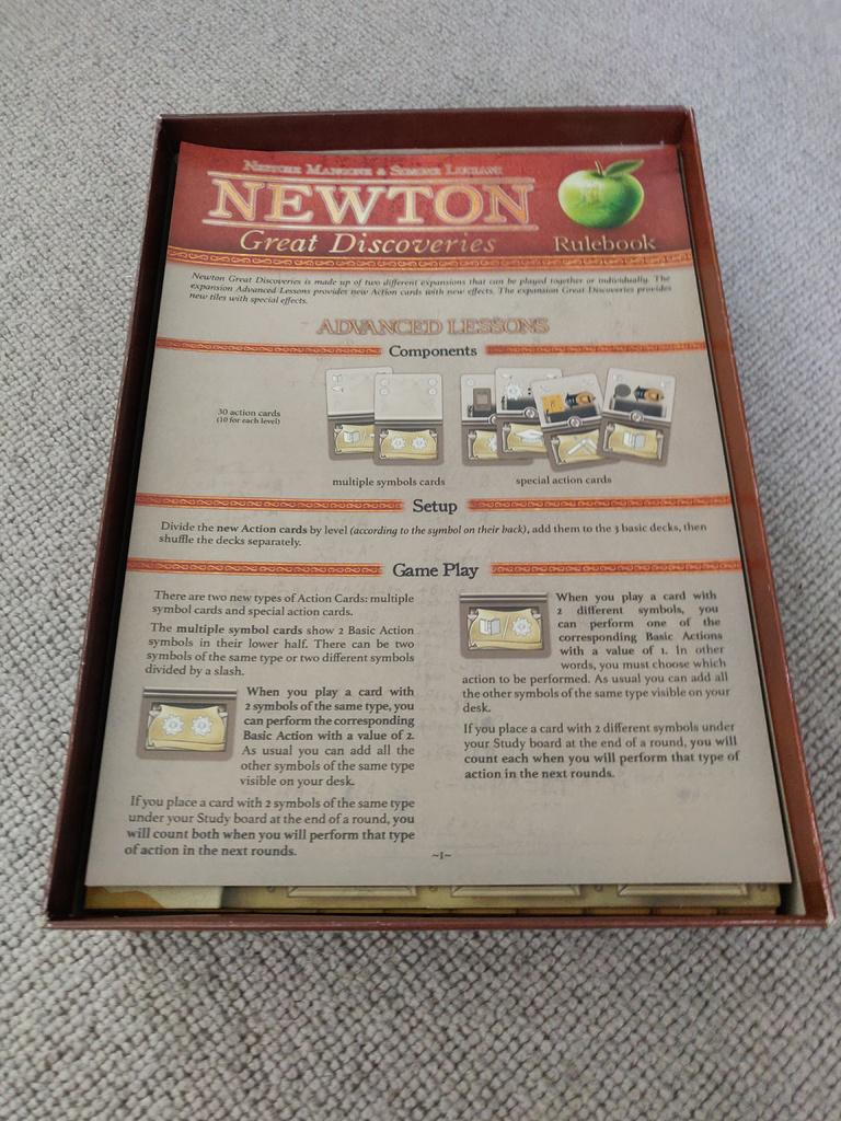 Newton + Great Discoveries Expansion Board Game Insert and Organizer (etsy image id: 6302110617)