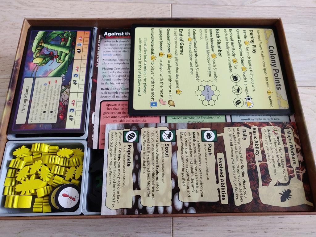 March of the Ants + Expansions Board Game Organizer and Insert (etsy image id: 6302168103)