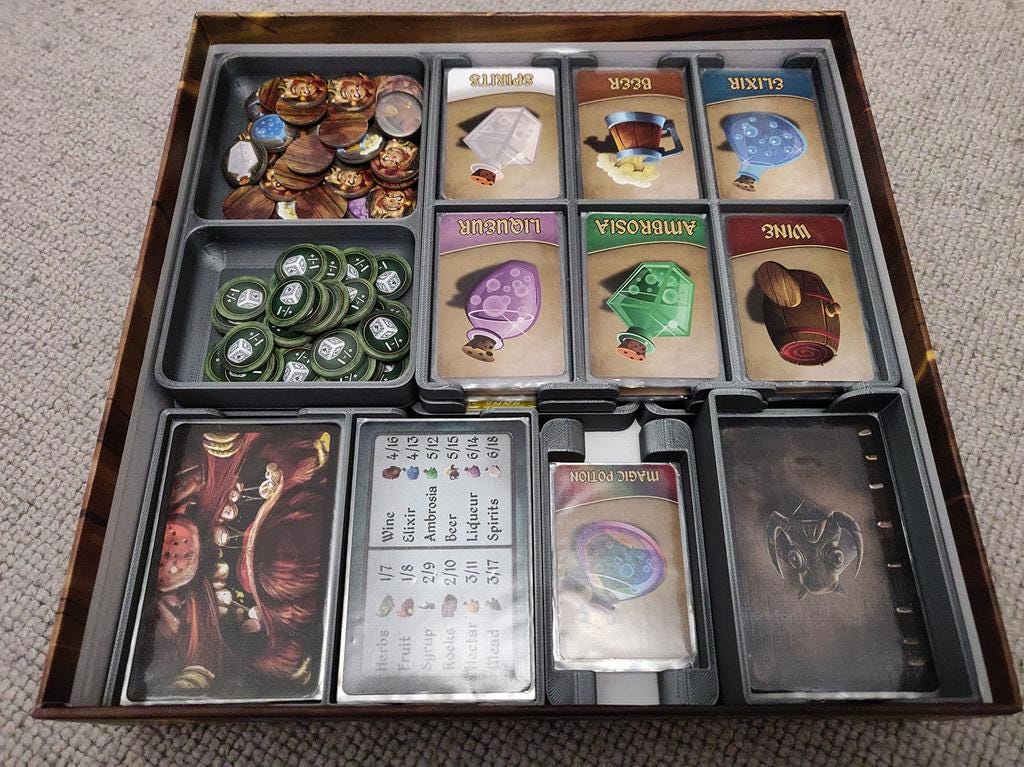 Cavern Tavern Board Game Organizer and Insert (etsy image id: 6302176541)