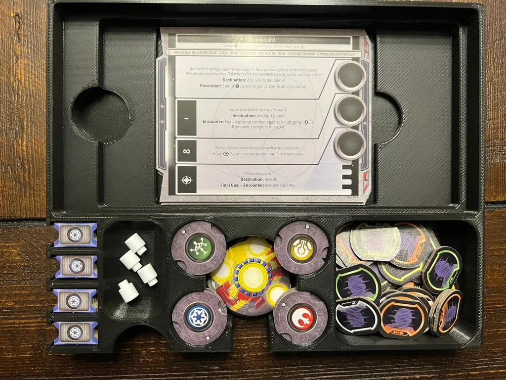 Star Wars Outer Rim + Unfinished Business Expansion Board Game Organizer and Insert (etsy image id: 6302261519)