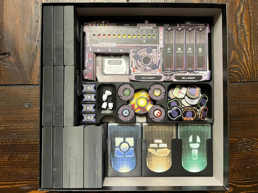 Star Wars Outer Rim + Unfinished Business Expansion Board Game Organizer and Insert (etsy image id: 6302261551)