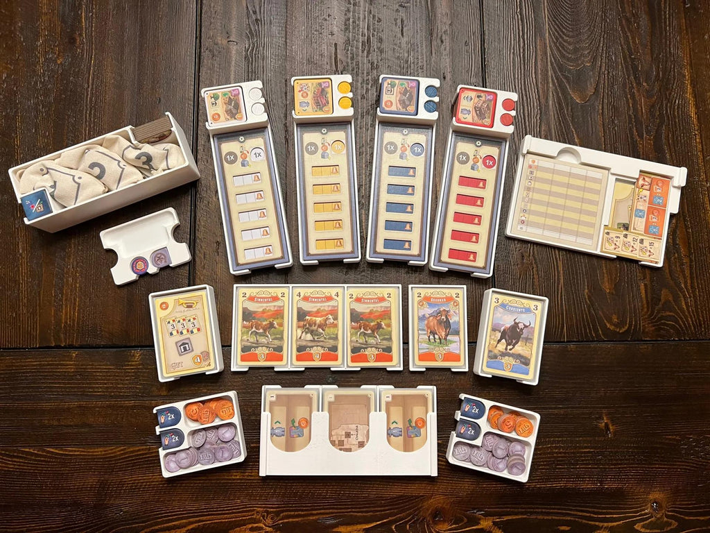 Great Western Trail + Rails to the North Board Game Organizer and Insert (2nd Edition) (etsy image id: 6302349943)