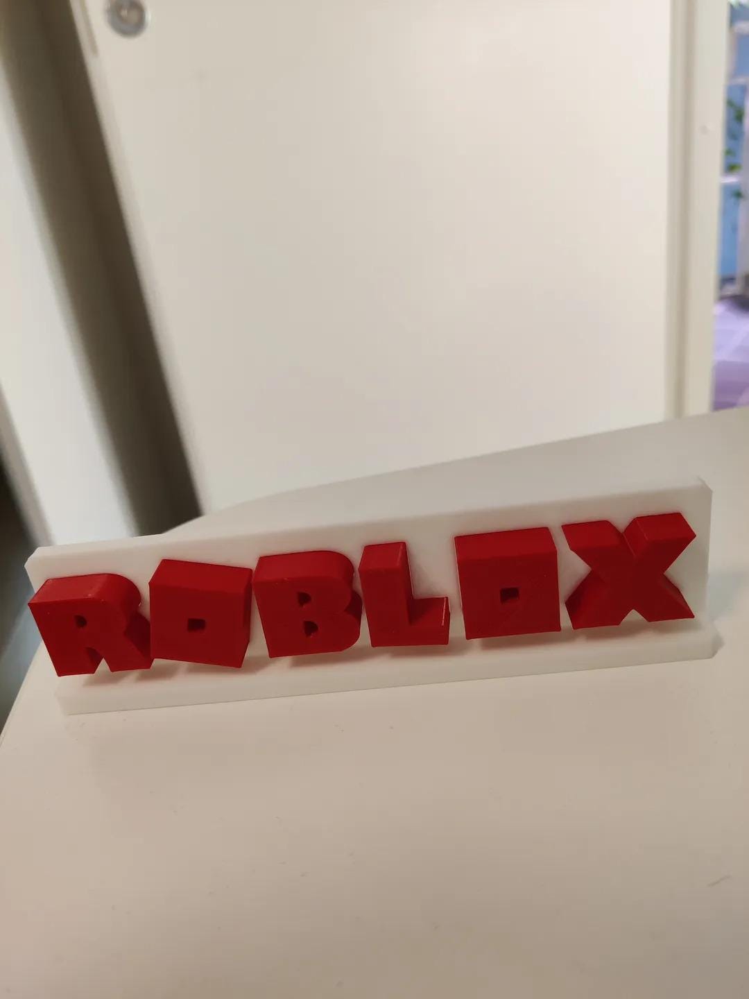Roblox Sign with Custom Colors - Pairs great with Robux Coins for Party Decorations or Desk Art! (etsy image id: 6304758721)