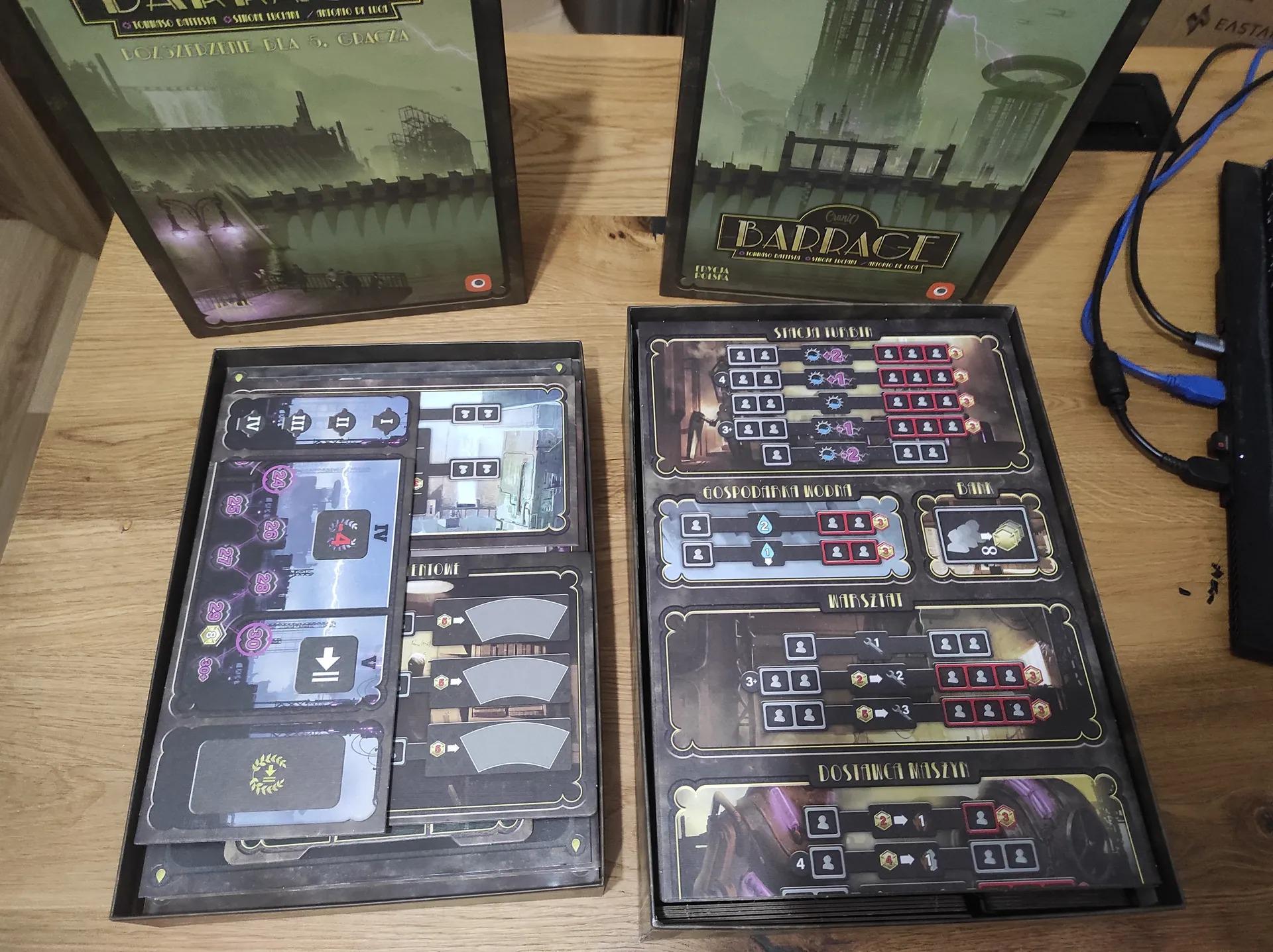 Barrage All Expansions and Content (2024) Board Game Insert and Organizer (etsy image id: 6307730422)
