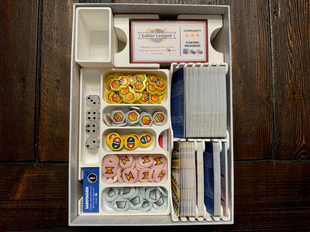 Fantastic Factories + Expansions Board Game Organizer and Insert / Supports GeekUp Bits (etsy image id: 6319812209)