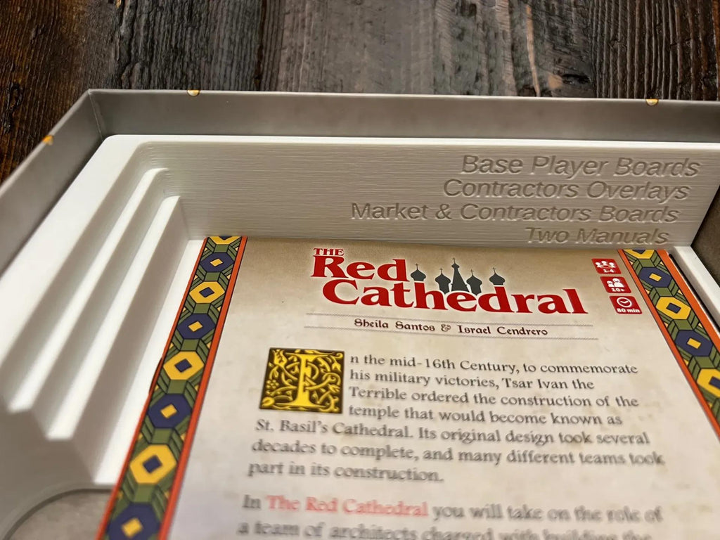 Red Cathedral + Expansion Board Game Organizer and Insert (etsy image id: 6321021359)