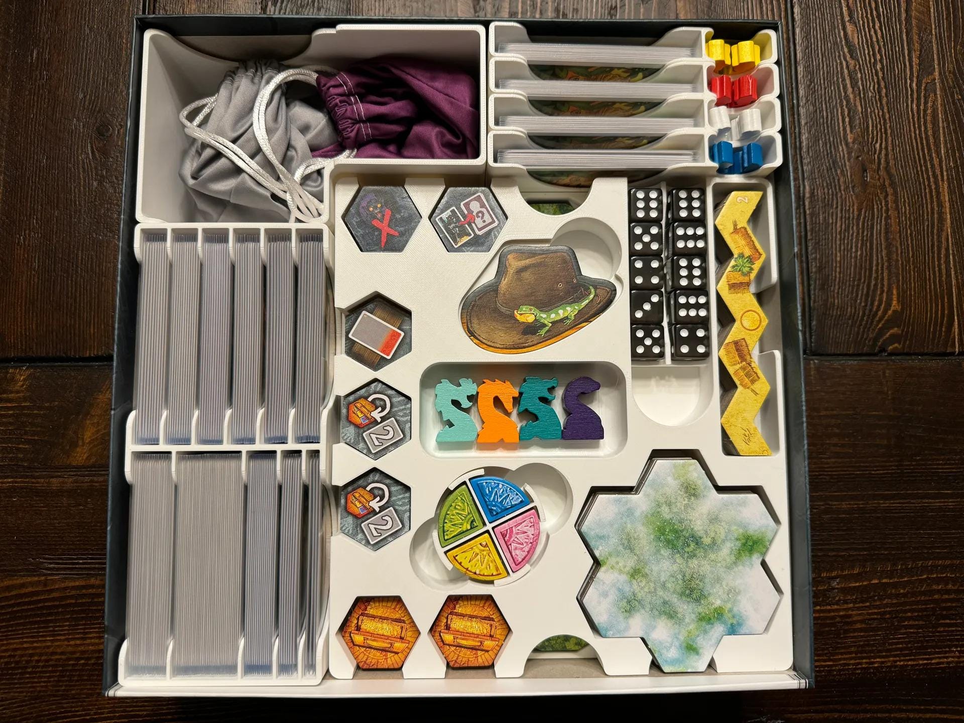 Quest for El Dorado (Lautapelit Edition) + Expansions/Promos Board Game Organizer and Insert (etsy image id: 6321030265)