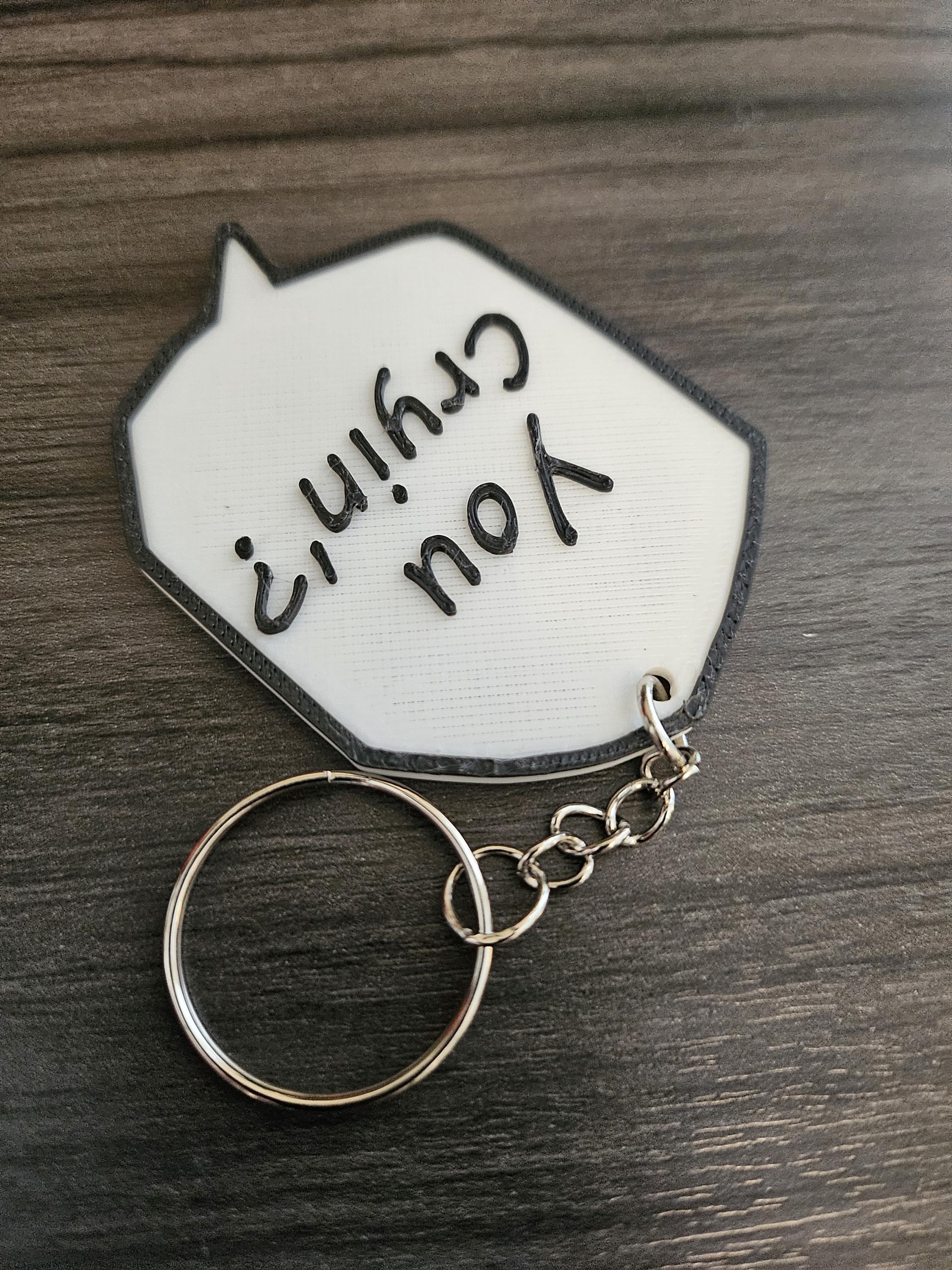 Jujutsu Kaisen Gojo Satoru Manga JJK - You Cryin'? Speech Bubble Key Chain (etsy image id: 6323267693)