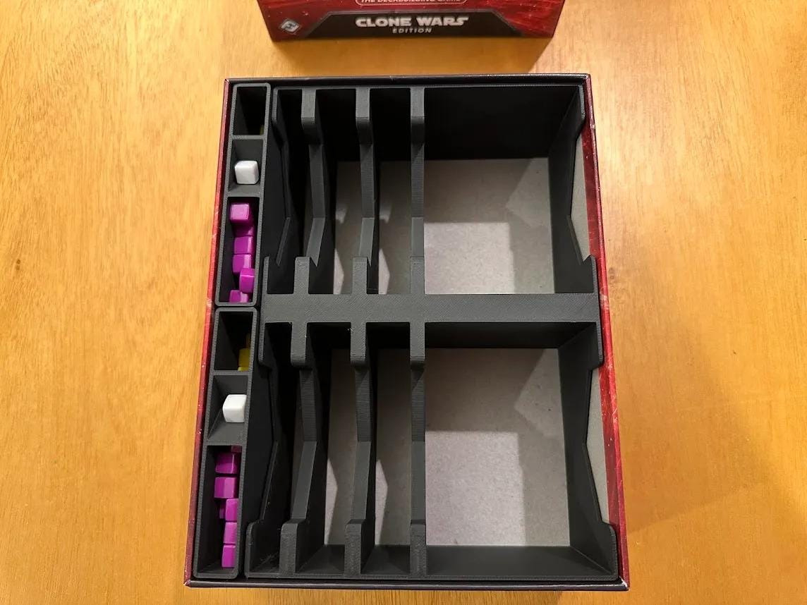Star Wars Deckbuilding Board Game Organizer and Insert (etsy image id: 6326946379)