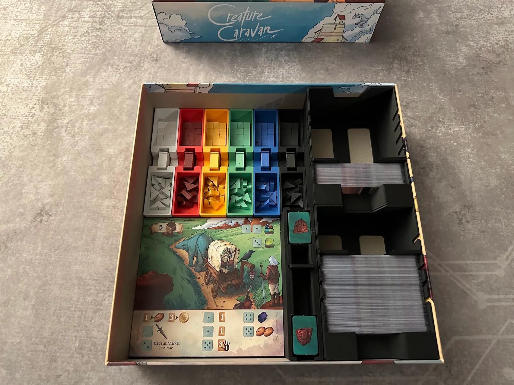 Creature Caravan Deluxe Edition Board Game Organizer and Insert (etsy image id: 6340954646)