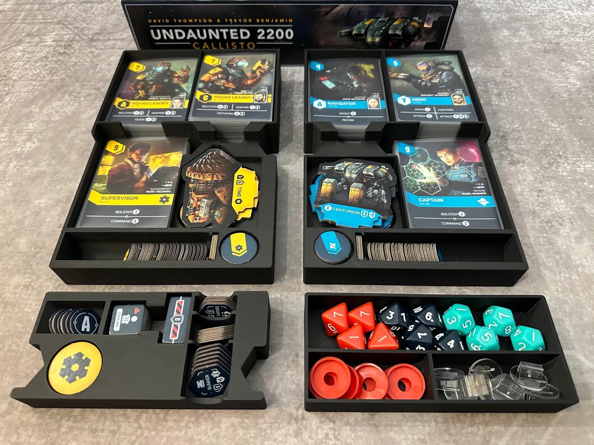 Undaunted 2200: Callisto Board Game Organizer and Insert (etsy image id: 6340970530)
