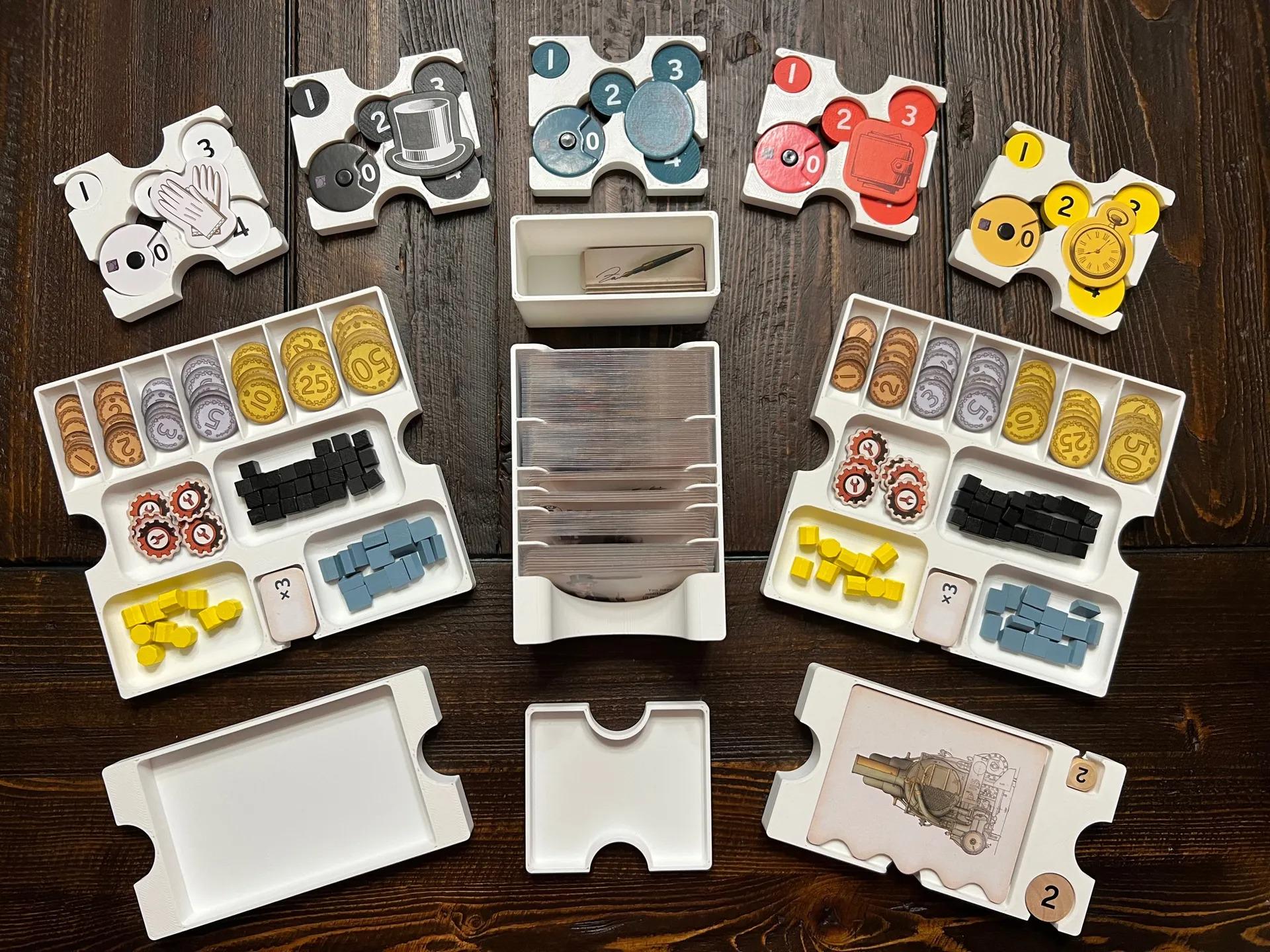 Furnace + Expansions Board Game Insert / Organizer - Supports Interbellum Expansion (etsy image id: 6341265501)