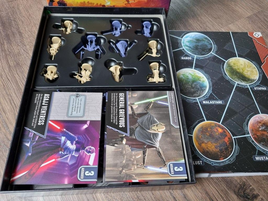 Star Wars: The Clone Wars Board Game Organizer and Insert (etsy image id: 6344085317)