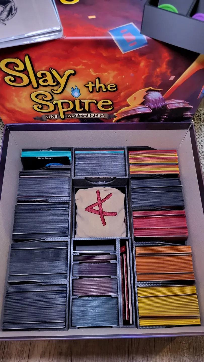 Slay the Spire Board Game Organizer and Insert (etsy image id: 6345213421)