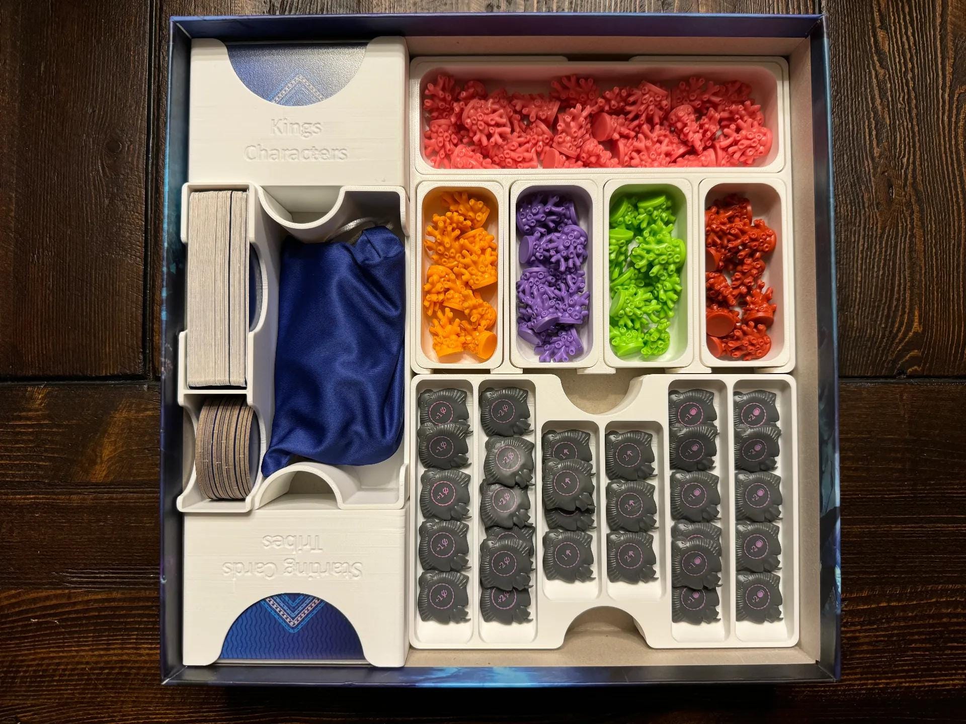 Aquatica + Expansions Insert / Organizer - Holds Coral Reefs and Cold Waters Expansions (etsy image id: 6362175950)