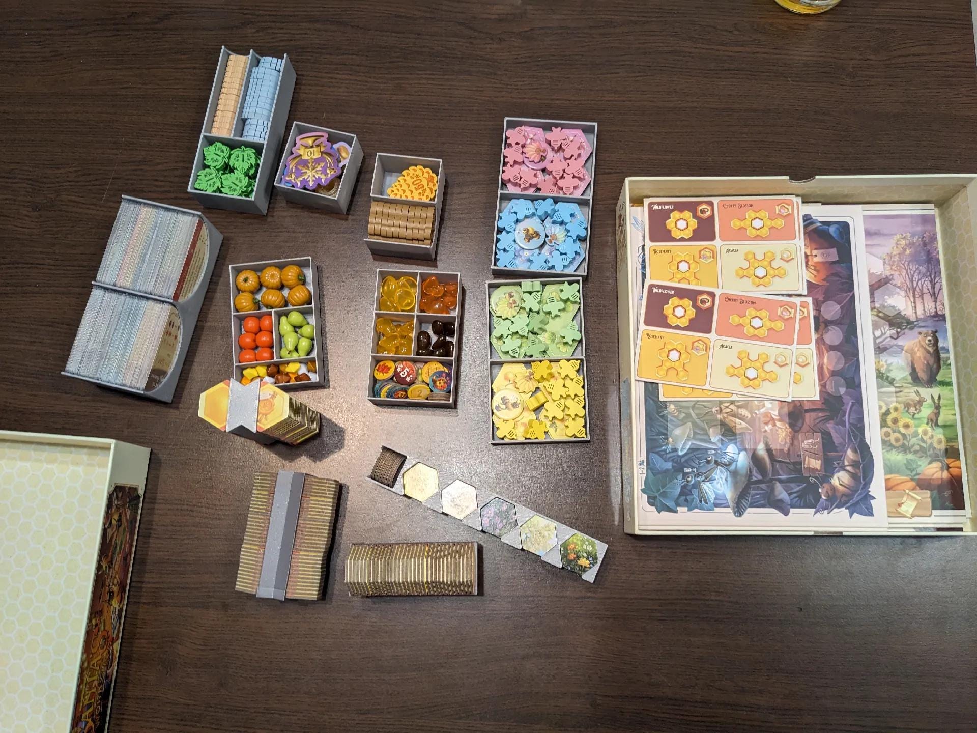 Honey Buzz + Fall Flavors Board Game Organizer / Insert (etsy image id: 6471144018)