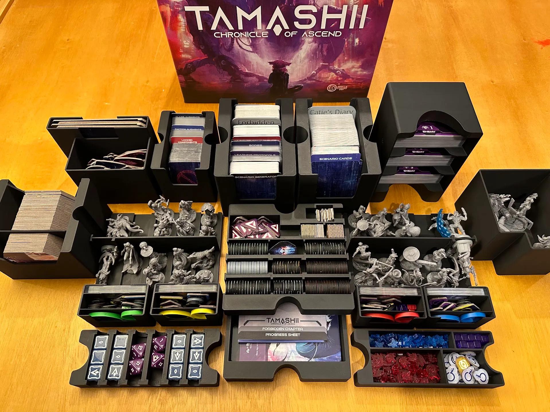 Tamashii + Expansions (Gamefound Box) Board Game Organizer / Insert (etsy image id: 6499615996)