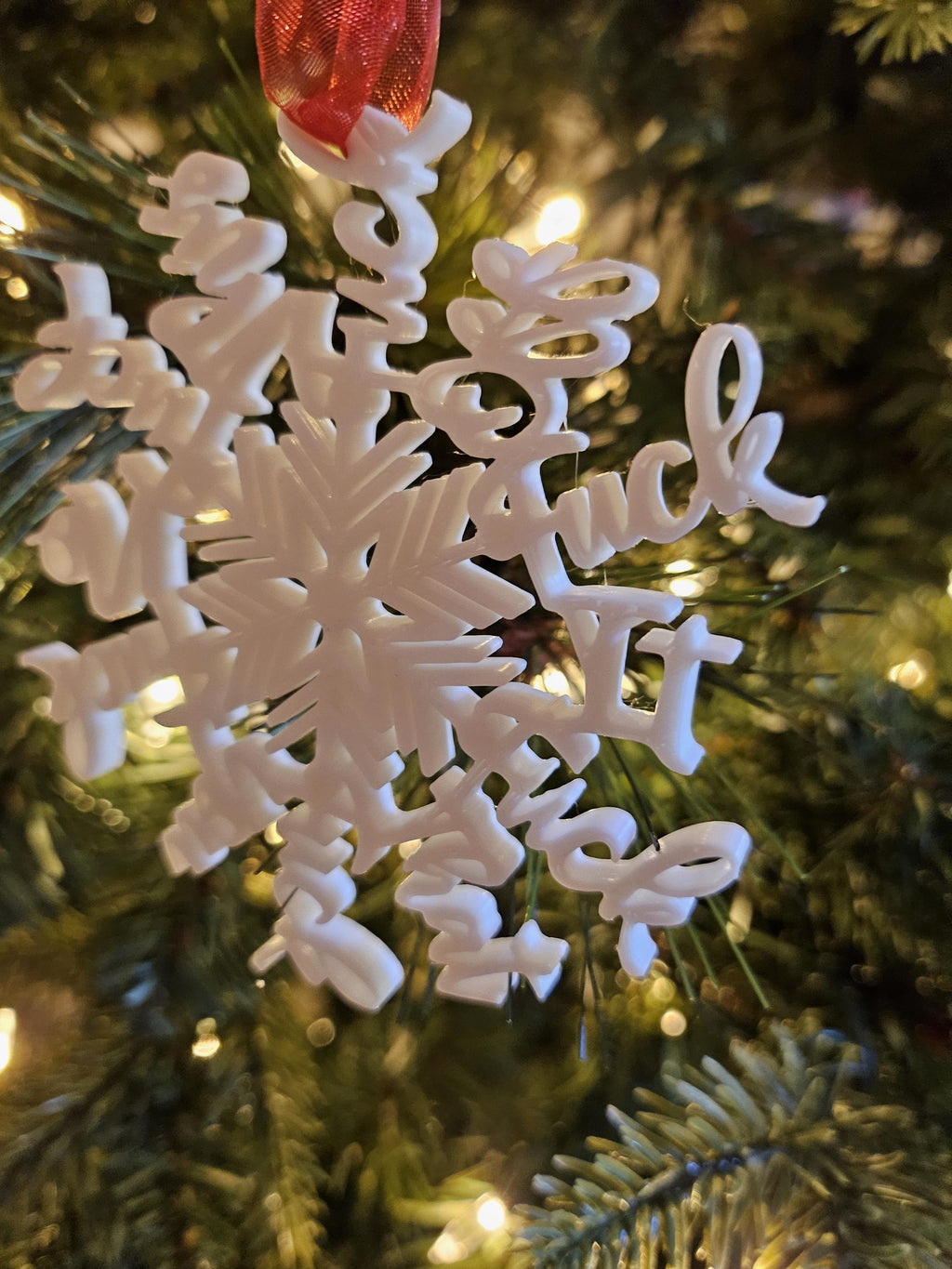 Swearing Snowflake / F**k Hidden in Every Branch / Gag Gift (etsy image id: 6504842309)