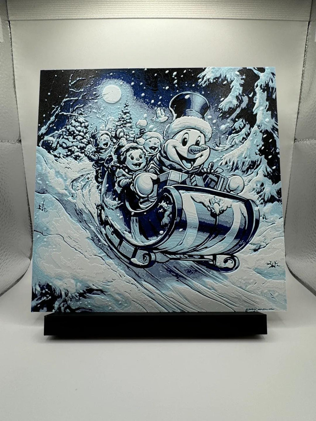 Frosty the Snowman Painting - 3D Printed (etsy image id: 6517894468)