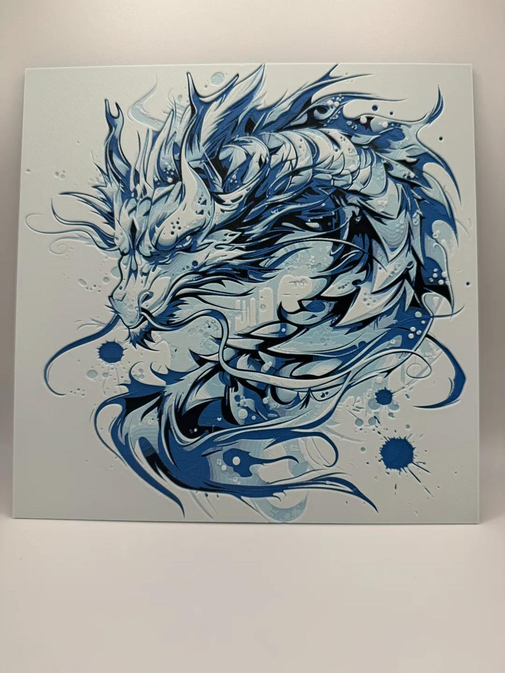 Water Elemental Dragon Painting - 3D Printed (etsy image id: 6518073662)