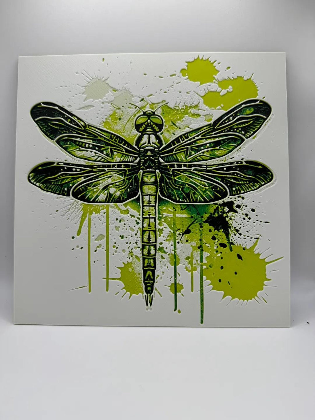 Jaded Dragonfly Painting - 3D Printed (etsy image id: 6518079432)