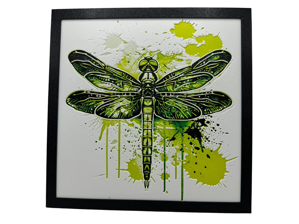 Jaded Dragonfly Painting - 3D Printed (etsy image id: 6518079434)