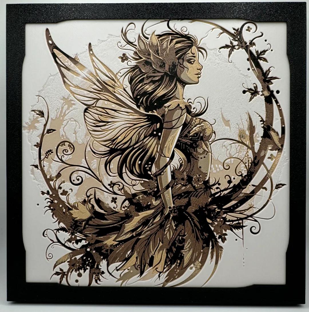 Elemental Earth Fairy Painting - Multiple Options - 3D Printed (etsy image id: 6518110472)