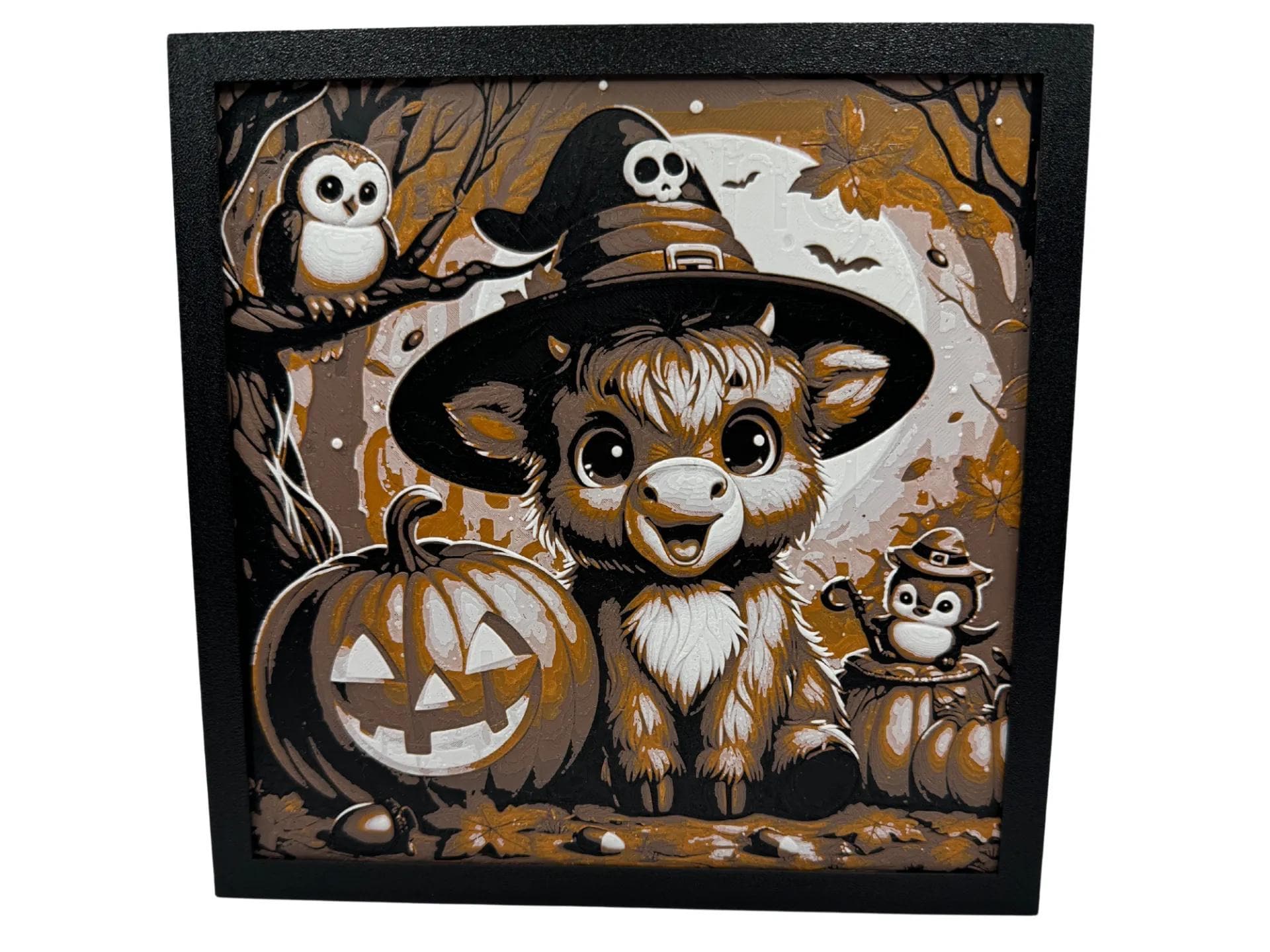 3D Printed Halloween Animals & Pumpkin Painting (etsy image id: 6518152790)