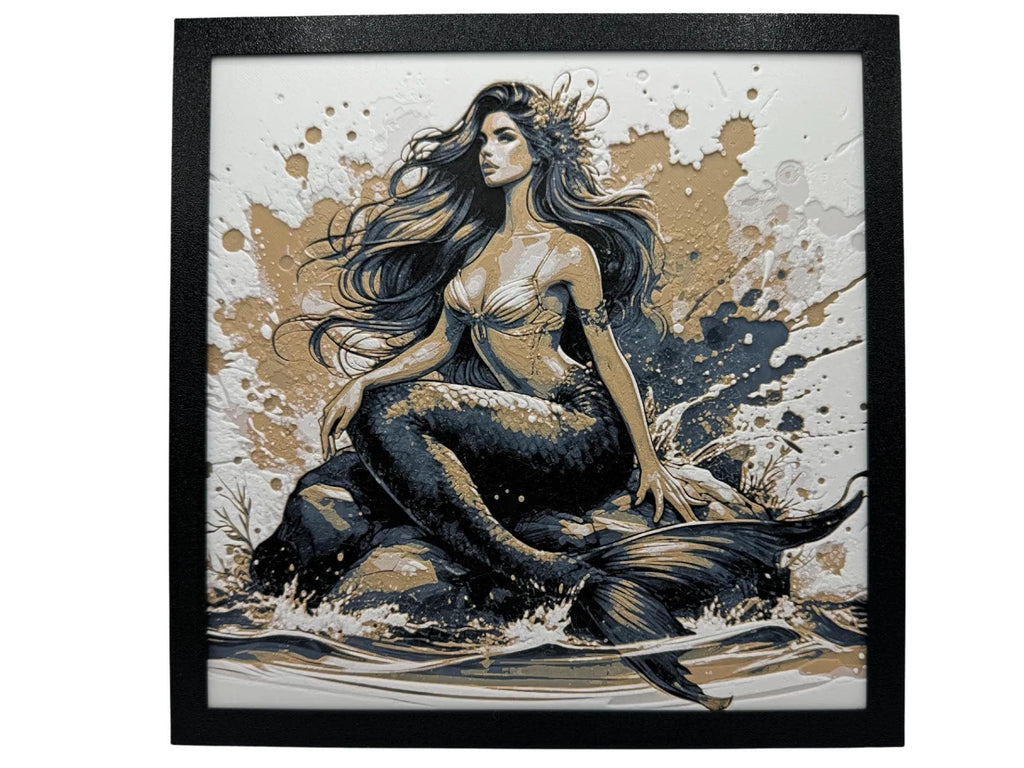Mermaid Painting - 3D Printed (etsy image id: 6518183318)