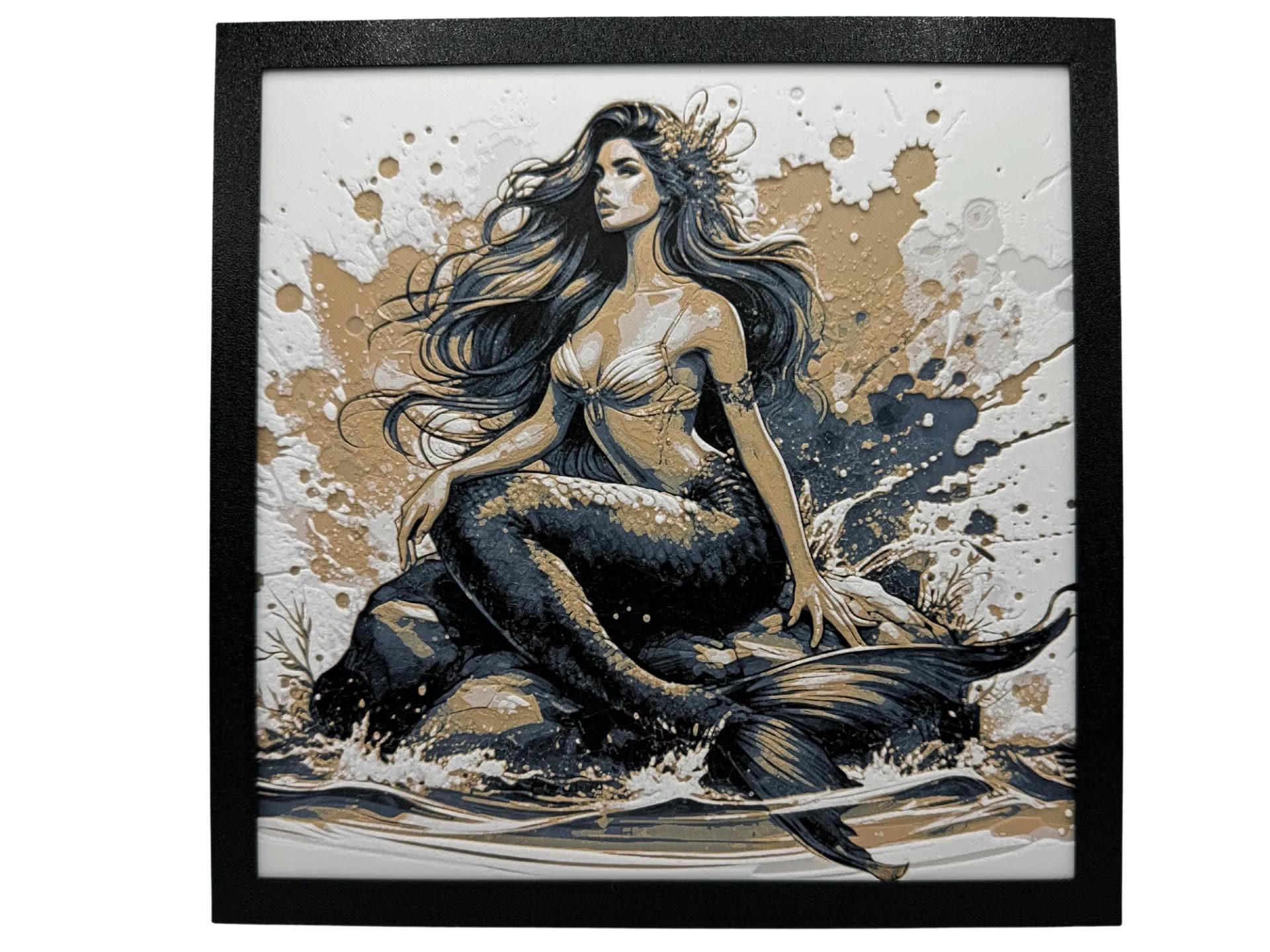Mermaid Painting - 3D Printed (etsy image id: 6518183318)