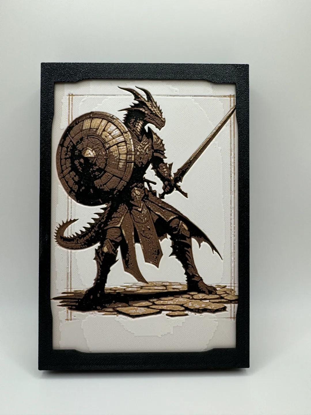 D&D Character Themed Paintings - Multiple Options - 3D Printed (etsy image id: 6524327942)