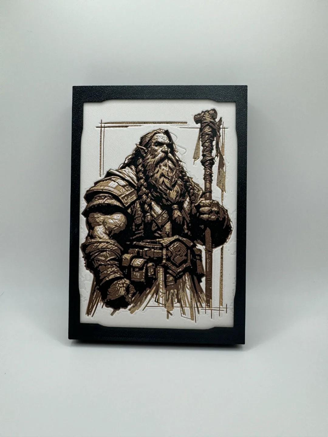 D&D Character Themed Paintings - Multiple Options - 3D Printed (etsy image id: 6524327946)