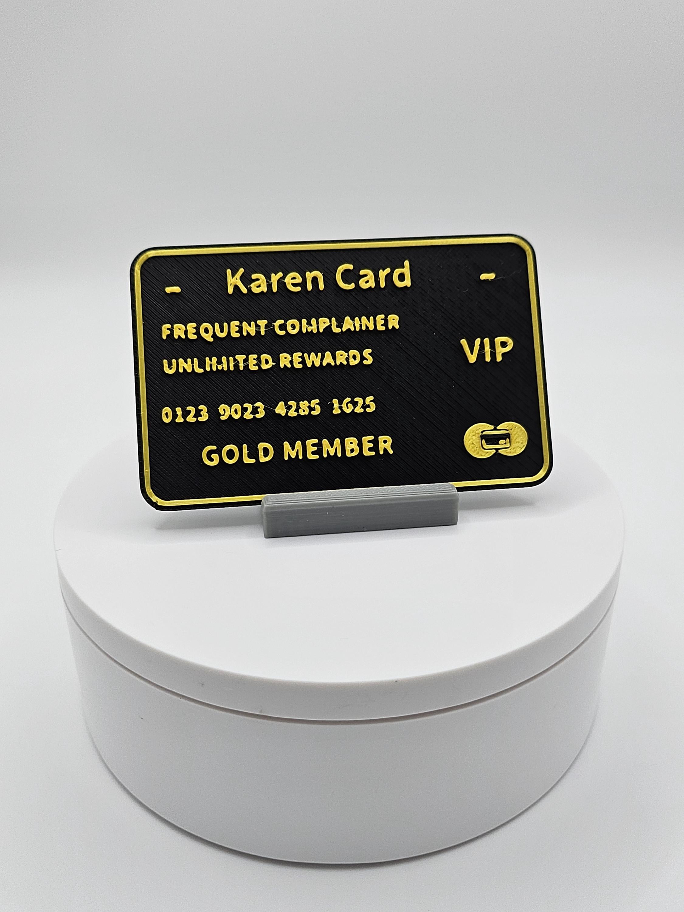 Karen Membership Card / Gag Gifts / Funny Accessories (etsy image id: 6548116072)