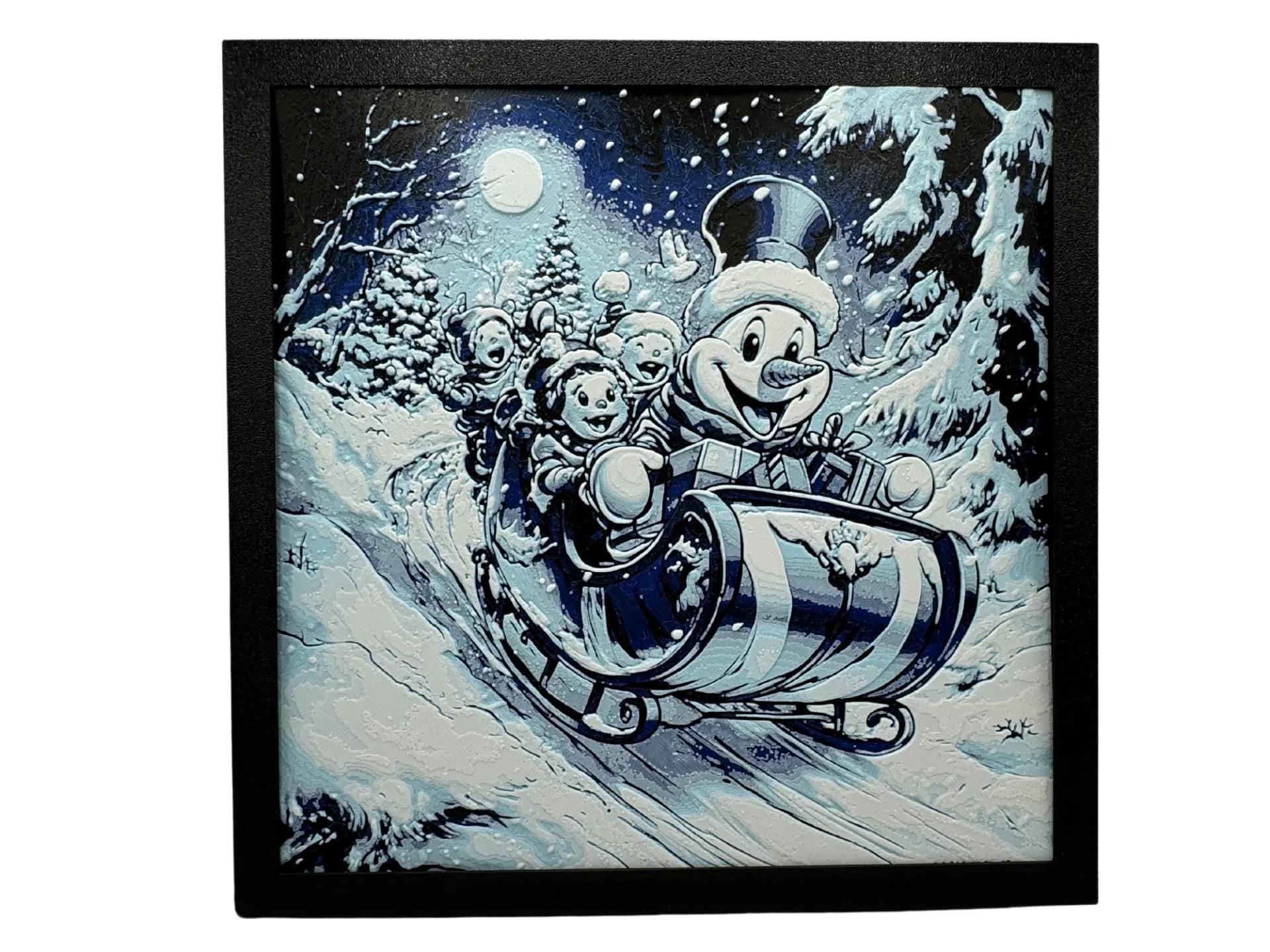 Frosty the Snowman Painting - 3D Printed (etsy image id: 6566015037)
