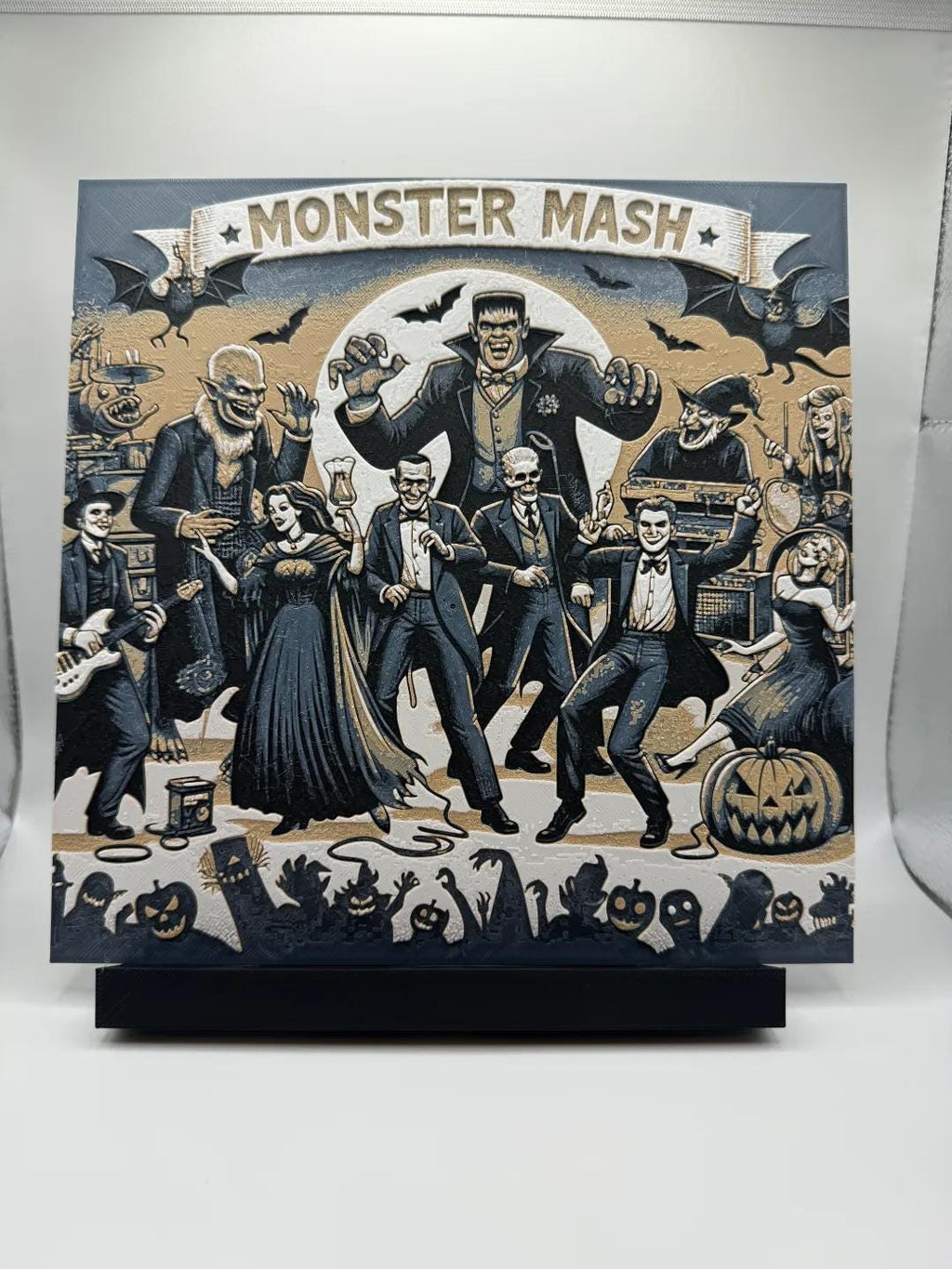 Halloween Monster Mash Painting - 3D Printed (etsy image id: 6566273035)