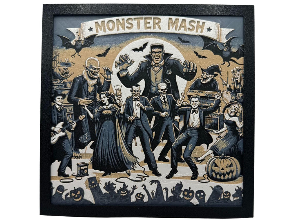 Halloween Monster Mash Painting - 3D Printed (etsy image id: 6566273039)