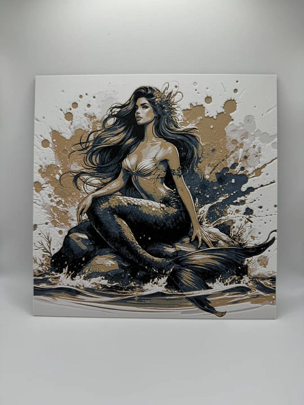 Mermaid Painting - 3D Printed (etsy image id: 6566304763)