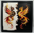 Phoenix Displays Painting - Multiple Options - 3D Printed (etsy image id: 6566556919)
