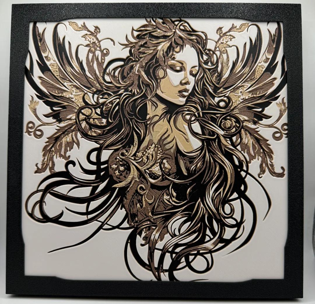Elemental Earth Fairy Painting - Multiple Options - 3D Printed (etsy image id: 6567618415)