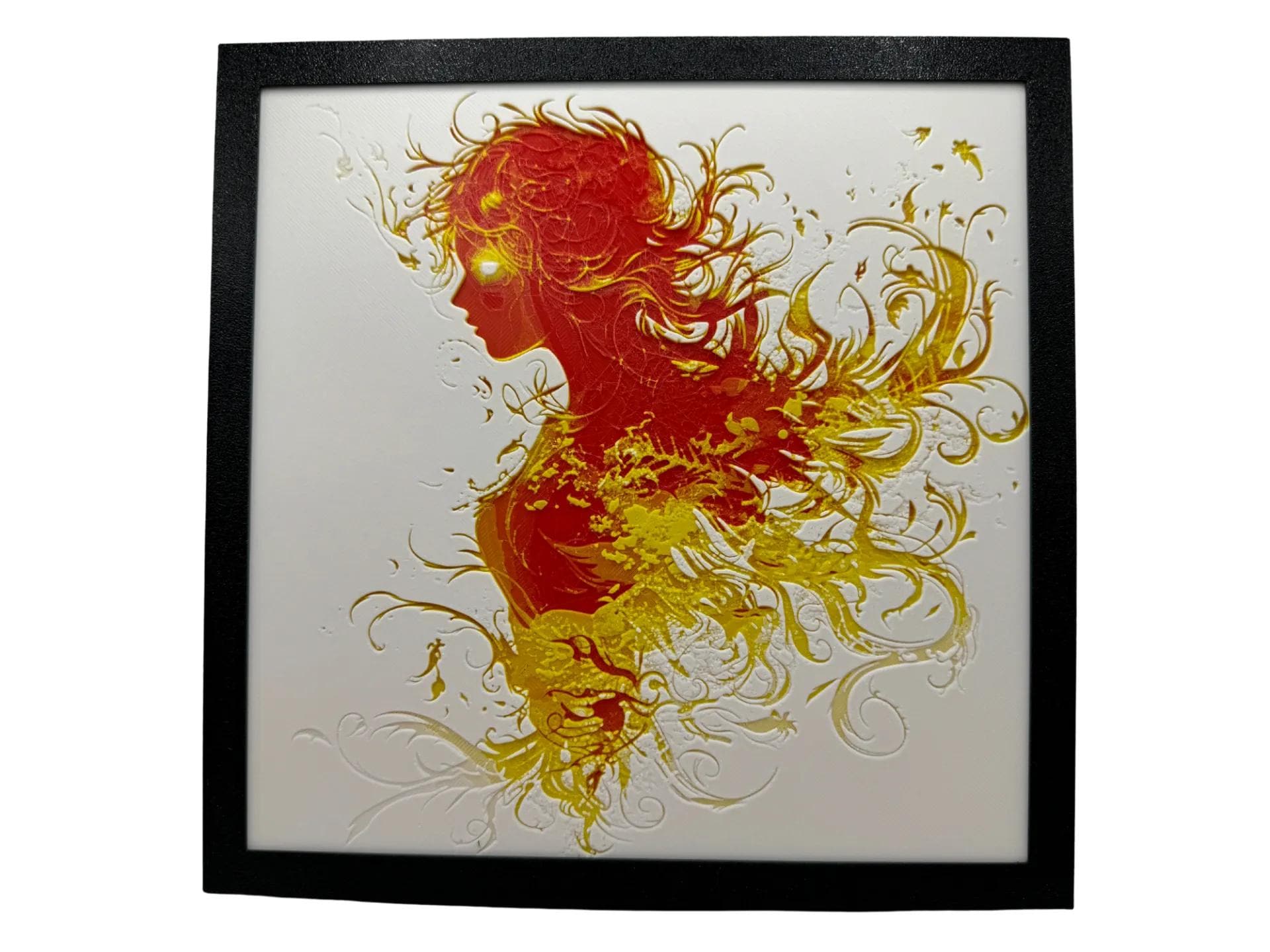 Fire Elemental Painting - Multiple Options - 3D Printed (etsy image id: 6567620843)