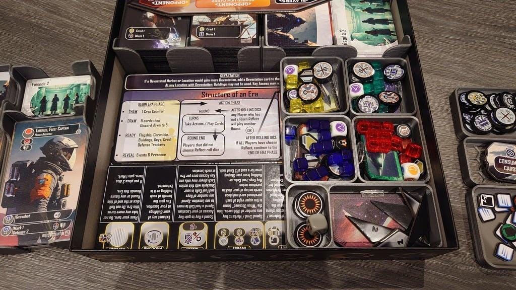 Helionox Chronicles Board Game Insert and Organizer (etsy image id: 6572379821)