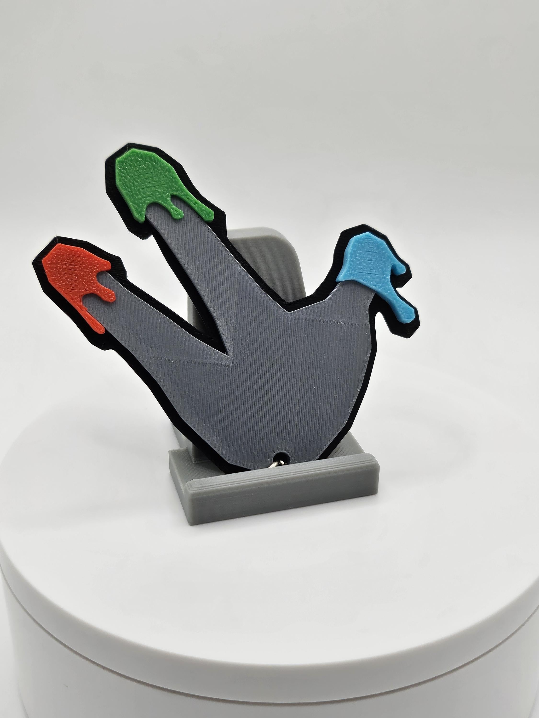 Finger Painter Badge Keychain - Gorilla Tag VR Game Oculus Rift (etsy image id: 6596218697)