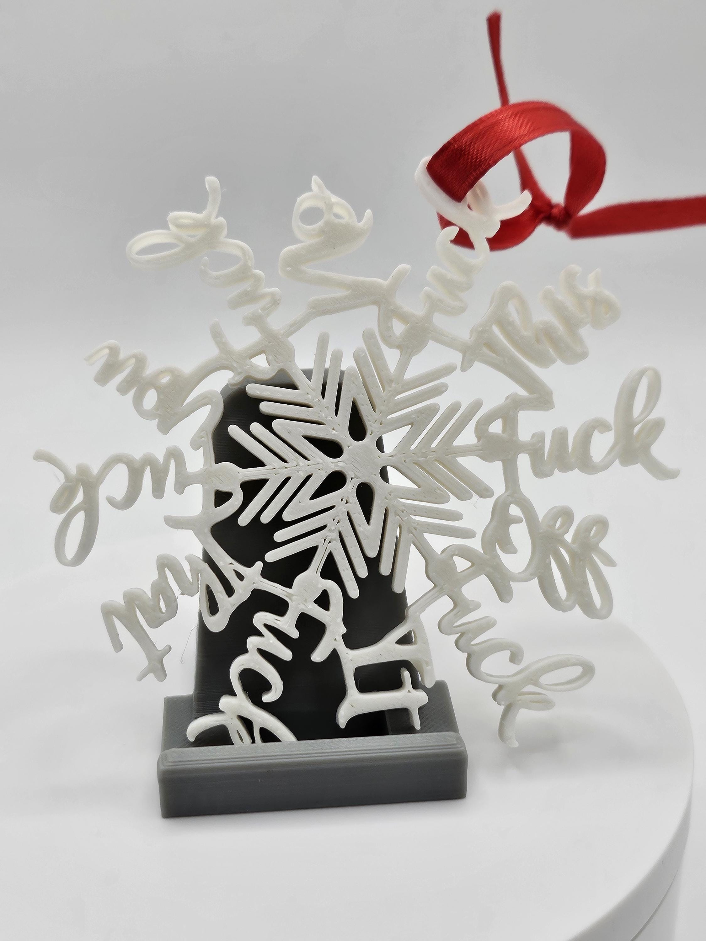 Swearing Snowflake / F**k Hidden in Every Branch / Gag Gift (etsy image id: 6596228973)