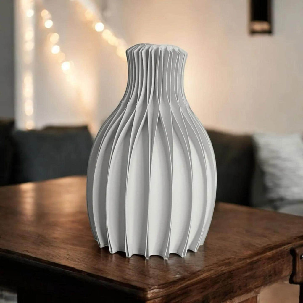 Ribbed Design Vase - 22 Color Options! - Facetta Concept - 3D Printed (etsy image id: 6632158356)