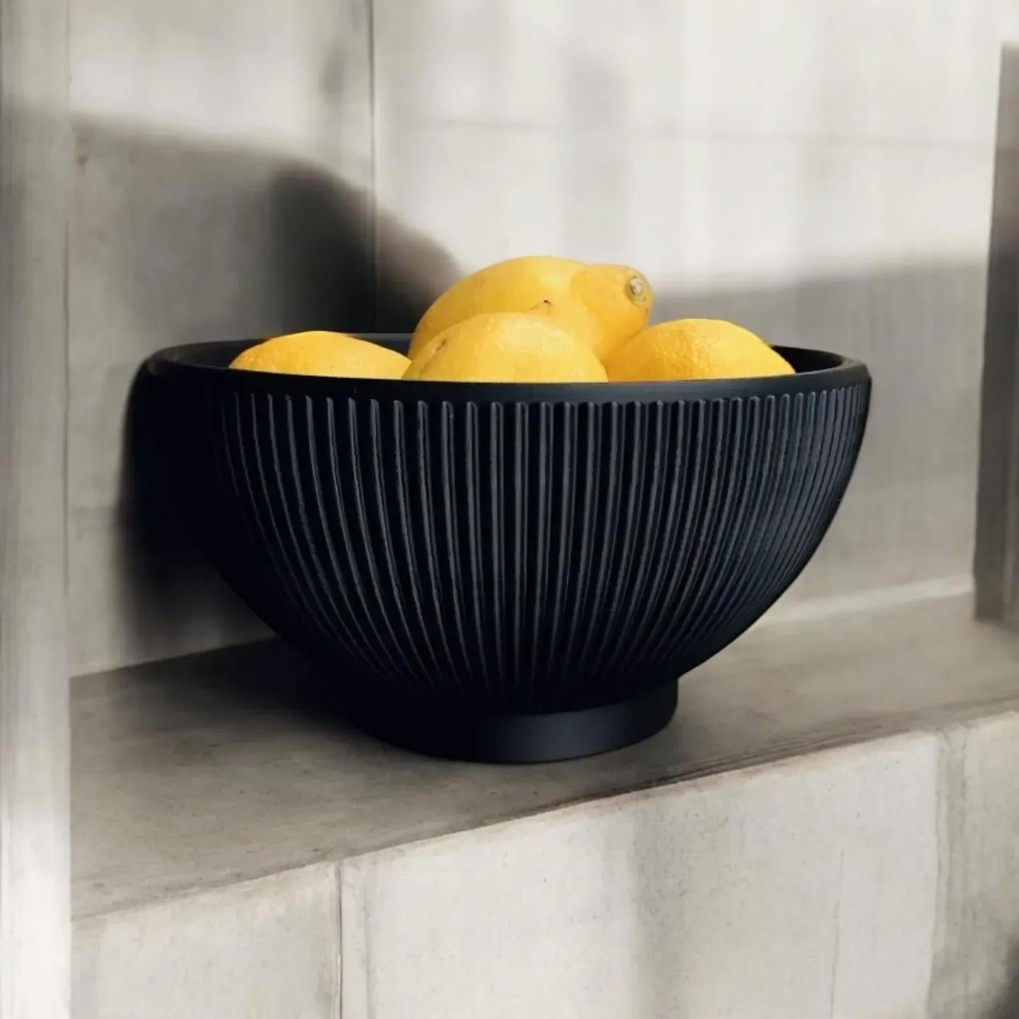 Ribbed Designer Bowl "Lemony Beauty" - 22 Color Options! (etsy image id: 6632210376)