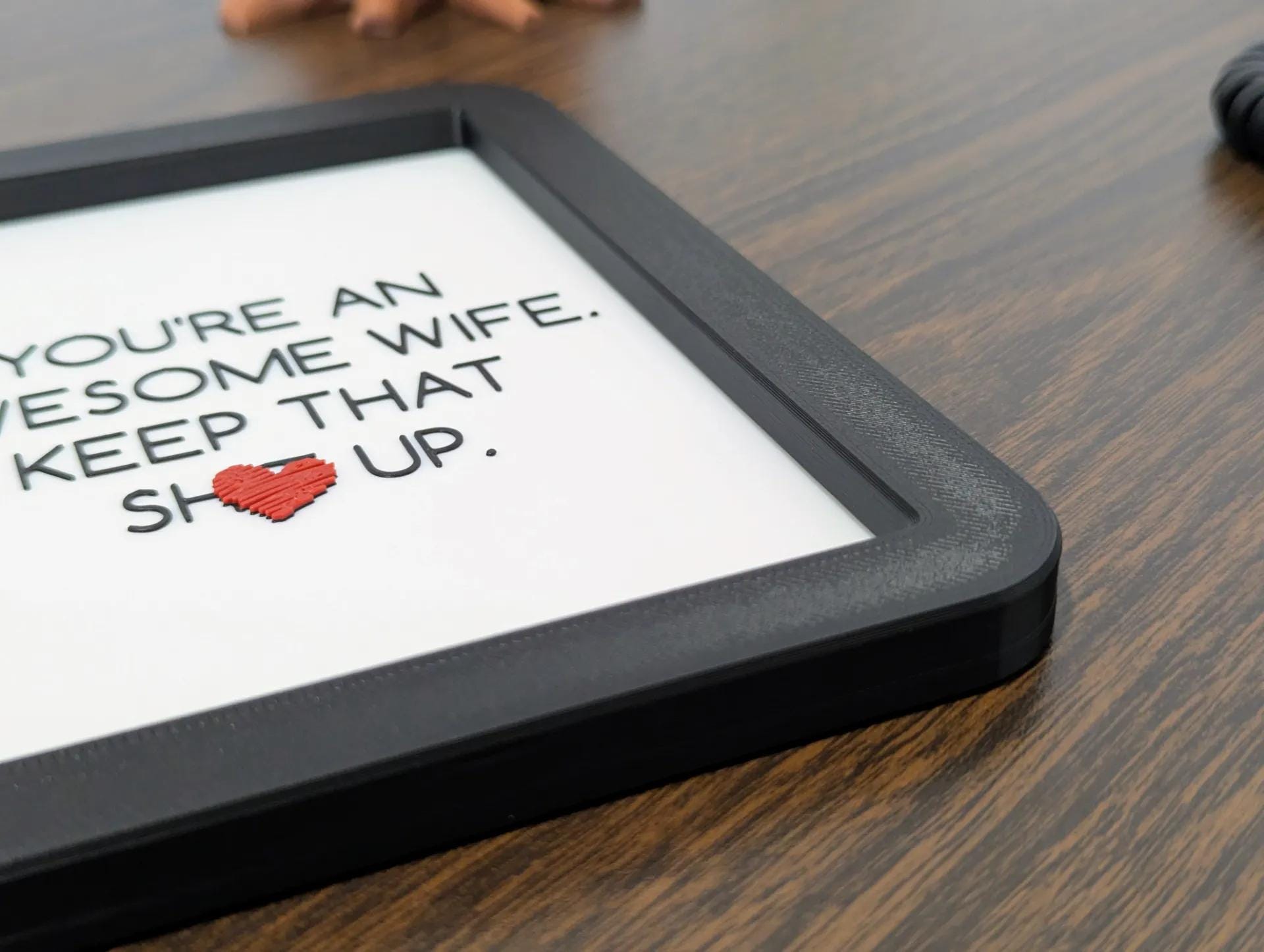 You're an Awesome Wife Sign - Perfect Gift For Any Time! - 3D Printed (etsy image id: 6676695543)