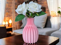 Ribbed Design Vase - 22 Color Options! - Facetta Concept - 3D Printed (etsy image id: 6680225289)
