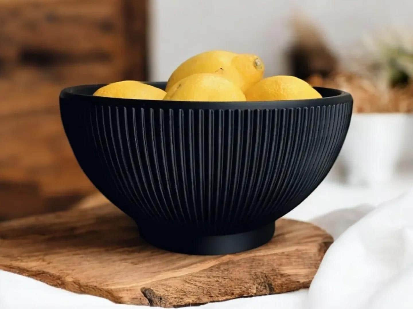 Ribbed Designer Bowl "Lemony Beauty" - 22 Color Options! (etsy image id: 6680277635)