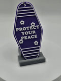 Protect Your Peace - Motel Keychain - Positive Affirmation & Motivational (etsy image id: 6684955722)