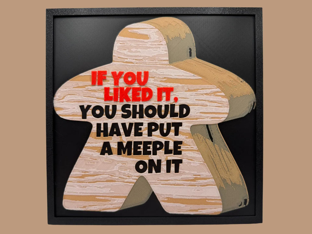 Meeple Wall Art: 3D Printed Board Game Decor (etsy image id: 6693511496)